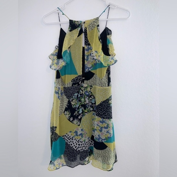 Zara Trafaluc Collection Sleeveless Multicolour Patchwork Print Dress - Picture 7 of 13